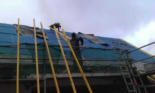 Réfection de plusieurs couvertures en ardoise d'Espagne avec isolant sarking et vélux à Alleyrat